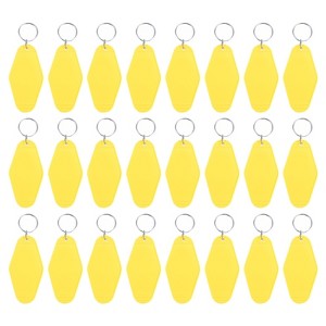 Unique Bargains Blank Vintage Motel Hotel Keychains Key Tag 24 Pcs - 1 of 4