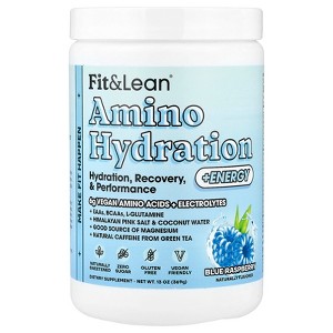 Fit & Lean Amino Hydration + Energy, Blue Raspberry, 13 oz (369 g) - 1 of 4