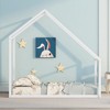 Twin Size Metal House Bed with Roof for Kids,Teens - 2 of 4