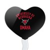 Omaha Maverick Heart Love Cupcake Picks Toppers Decoration Set of 6 - 2 of 4