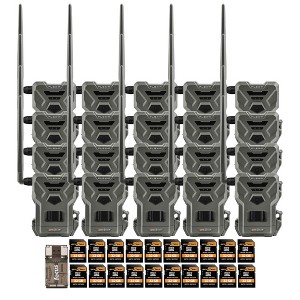 Spypoint Flex M Twin Pack 28MP Cellular Trail Cameras (10-Pack) 20x32GB Cards - 1 of 4