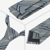 INSPIRE CHIC Men's Stripe Self-Tied Skinny Silk Slim Necktie for Graduation Wedding Party Uniforms 1Pc - 3 of 4