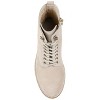 Journee Signature Womens Genuine Leather Malle Round Toe Stacked Combat Booties - 4 of 4