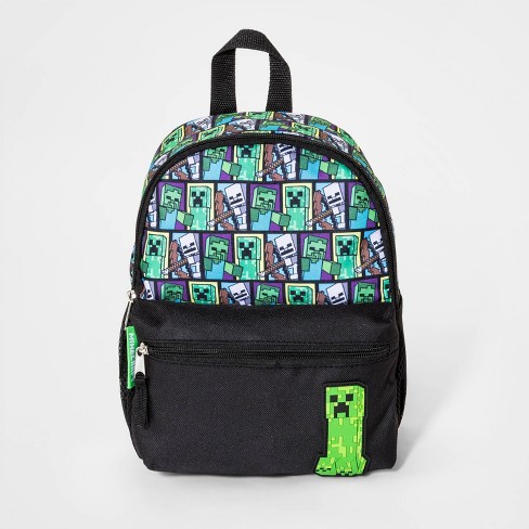 Kids' Minecraft Mini Backpack - Green/Black - image 1 of 2