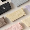 Alilang Women's Summer Ribbed Ankle Socks with Bow Embroidery Casual 5Pk - 4 of 4