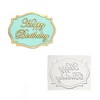 O'Creme Happy Birthday Mini Banner Silicone Fondant Mold - 2" x 1" - White - 3 of 3