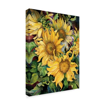 Trademark Fine Art -Joanne Porter 'Sunflowers' Canvas Art