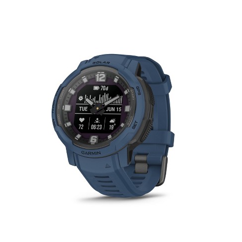 Garmin Instinct Solar, Solar-powered Rugged Outdoor Smartwatch, Built-in  Sports Apps and Health Monitoring, Tidal Blue : : Electronics &  Photo