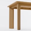Spassway 67"L*33.5"W Oak Wood Dining Table with 4 Legs Modern Kitchen Table with Solid Wood Legs for Seats 6 - 3 of 4