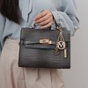 MKF Collection Naomi Vegan Crocodile Leather Women’s Satchel Bag by Mia K - 3 of 4
