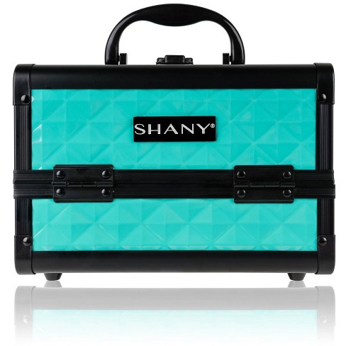 Shany Mini Makeup Train Case with Mirror - Black