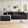 106.7" Modular Sectional Couches, 4 Seater Cloud Couch with Deep Seat, L-Shape Sofa with Chaise, Chenille  Upholstered Couches for Living Room - 3 of 4