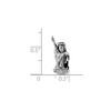 Black Bow Jewelry 3D Statue of Liberty Bead Charm in Antiqued Sterling Silver - 3 of 4