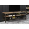 Millwood Metal TV Stand in Natural and Black - Lexicon - 3 of 4