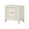 Royal Hampton Nightstand, 2 Drawers, Antique White Finished Solid Wood, 27 Inch - 3 of 4