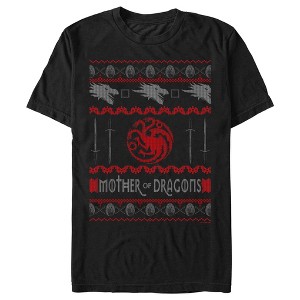 Men's Game of Thrones Christmas Mother of Dragons Sweater T-Shirt - 1 of 4