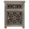 vidaXL Bedside Cabinet 15.7 in.x11.8 in.x19.7 in. Solid Mango Wood - 2 of 4