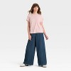 Women's High-Rise Drawstring Wide Leg Relaxed Fit Beach Pants - Universal Thread™ - 3 of 4