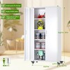 SUXXAN 73''H Garage Storage Cabinet With Wheels,steel Cabinets With 2 Doors And 4 Adjustable Shelves For Home Office, Assembly Required - 3 of 4