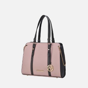 MKF Collection Amy Color Block Vegan Leather Women’s Tote Bag by Mia K - 1 of 4