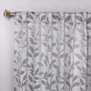 Leaves Room Darkening Semi-Blackout Curtains With Back Tabs, Set of 2 by Blue Nile Mills - 2 of 4