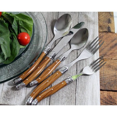 Industrial Brown Stainless Steel 20-Piece Dinner Fork Set