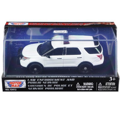 2015 Ford Police Interceptor Utility Plain White 1/43 Diecast Model Car by Motormax