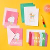 10ct 'Thank you!' Gift Packaging Sets - Spritz™: Multi-Colored Stripe Paper, Birthday, 10 Pieces - 2 of 3