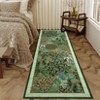 Washable Floral Animal Jungle Rug Non Slip Low Pile Rug Soft Throw Floor Cover Foldable Indoor Carpet for Living Room Bedroom Playroom Nursery - 3 of 4