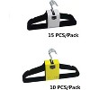 Paaaawaters Basics Slim Velvet, Non-Slip Suit Clothes Hangers, Pack of 100, Black - 4 of 4