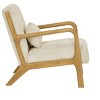 NicBex Wooden Accent Chair Lounge Chair with Waist Cushion, Comfy Chair for Living Room, Bedroom, Office - 4 of 4