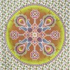 HomeRoots 88" X 84" Green White And Yellow Floral Cotton Hanging Tapestry - 4 of 4