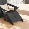 WestinTrends Riviera Modern HDPE Plastic Folding Patio Adirondack Ottoman - 2 of 4