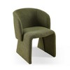 Okak Modern Teddy Dining Chair Accent Chair Single Sofa Chair, Comfy Upholstered Side Chair for Dining/Living Room Bedroom Reception - 3 of 4