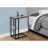 FONTOI 2-Tier C-shaped Side Table, Bedside Table with with a Small Secondary Shelf for Living Room, Bedroom, Grey, 10.25"*25.25"*18.25" - 4 of 4