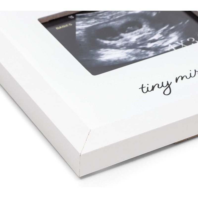 Juvale White Sonogram Keepsake PictureFrame for 4 x 3 Ultrasound Photos (7 x 6.5 Inches), 4 of 9