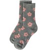 Memoi Women's "Daisies" Non-Skid Lavender Infused Crew-Length Cozy Spa Sock - 3 of 4