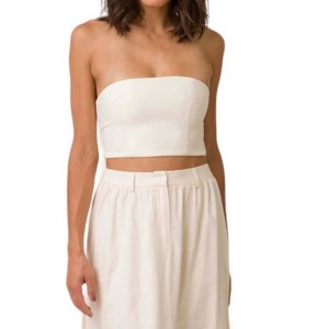 Women's Presley Bandeau Top - line and dot - 1 of 4