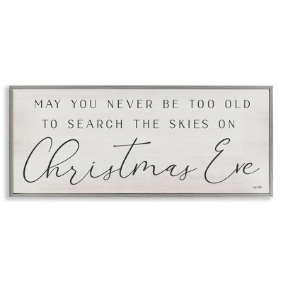 Stupell Industries Inspiring Christmas Eve Sentiment, 30" x 13"