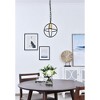 Elegant Lighting Octavia 1 light Brass and Dark Brown Pendant - 2 of 4