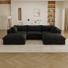 Whisen Cloud Sofa, Corduroy Fabric, Deep Seat Couche - 2 of 4