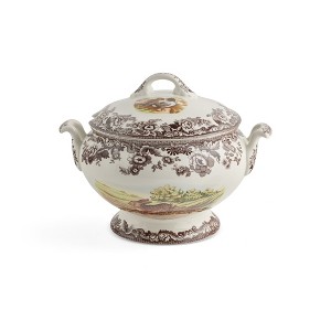 Spode Woodland 4.25 Qt Covered Soup Tureen - Rabbit, Quail & Pintail Duck Motifs, Fine Earthenware Oven-to-Table Serveware, Dishwasher, Microwave Safe - 1 of 4