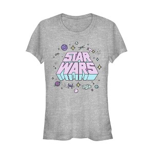 Juniors Womens Star Wars Icon Logo T-Shirt - 1 of 3
