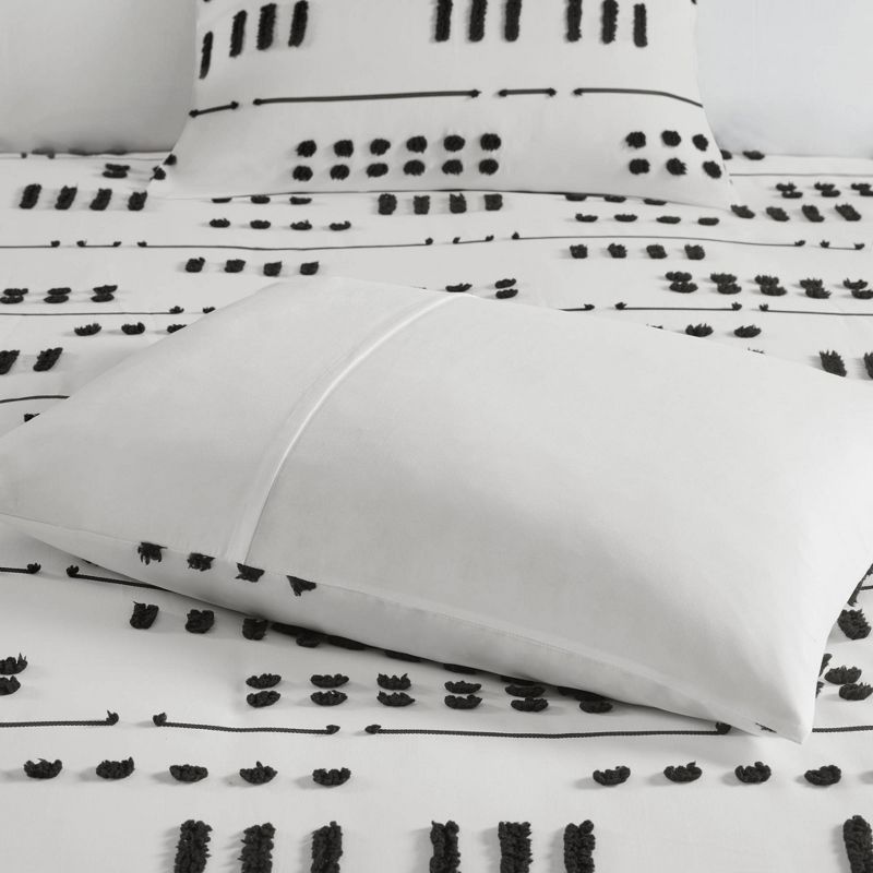 Intelligent Design Milani Clip Jacquard Comforter Set Black/White, 5 of 10