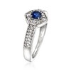 Ross-Simons 0.30 Carat Sapphire Ring With .13 ct. t.w. Diamonds in Sterling Silver - 3 of 4