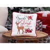 C&F Home 10" x 10" Guide My Sleigh Small Christmas Throw Pillow - 4 of 4