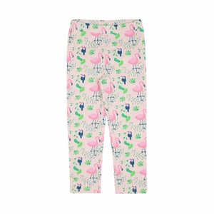 Ola! Otter Girl Leggings - Flamingo Forest - 1 of 4