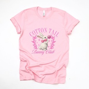 Cotton Tail Bunny Club Bubblegum - Women's Short Sleeve Graphic T-Shirt - 1 of 4