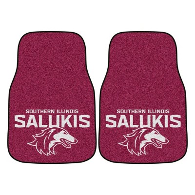 NCAA Southern Illinois Cougars Carpet Car Mat Set - 2pc