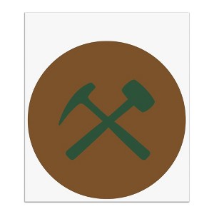 Montana Tech of the University of Montana Secondary Logo Automotive Car Window Locker Circle Bumper Sticker - 1 of 4